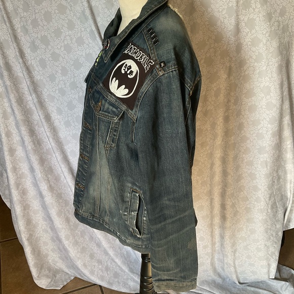 Lip Service Blue Denim Jacket with Patches - Picture 4 of 10